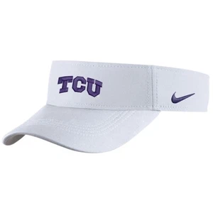 Nike TCU Horned Frogs Dri-Fit Adjustable Visor - White - Picture 1 of 1