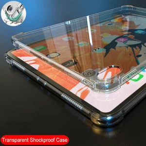 For Apple iPad 10.2" 8th 7th Air 4 10.9" 10.5" 9.7" Slim Soft Clear Case Cover - Picture 1 of 17