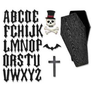 Juego de troqueles Sizzix Thinlits - Caja de ataúd de bóveda, 666680 por: Tim Holtz - Imagen 1 de 4