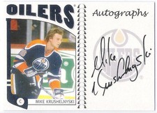 2004-05 In The Game Franchises Canadian Autographs Mike Krushelnyski Oilers