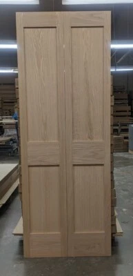 Plegable Interior, 2 Paneles Roble Rojo, Varios Tamaños CLOSEOUT Foto 1 de 3