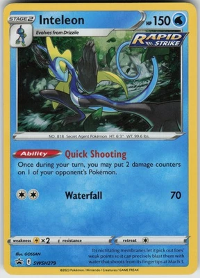 Holo Foil Inteleon SWSH279 Promo SWSH: Sword & Shield Promo Cards - Image 1 of 2