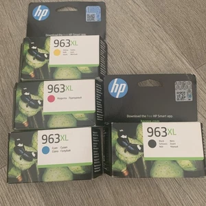 Genuine HP 963XL Ink Cartridges Black/Cyan/Magenta/Yellow 2026 date - Afbeelding 1 van 2