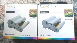 2 New VuPoint ACSIPP10VP ACS-IP-P10-VP Photo Cube Color Ink Cartridges - Picture 1 of 3