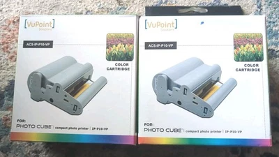 2 New VuPoint ACSIPP10VP ACS-IP-P10-VP Photo Cube Color Ink Cartridges - Image 1 of 3