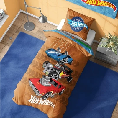 Hot Wheels Single Duvet Cover - Dino City Design - Official Reversible Bedding - Image 1 of 4