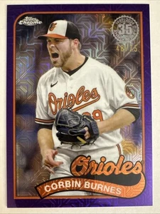 2024 Topps Corbin Burnes 1989 Topps Purple Mojo Refractor /75 #2T89C-33 - Picture 1 of 2