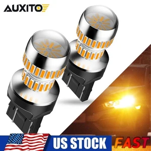 AUXITO 7443 7440 7444 ámbar 3000K LED intermitente bombillas de luz de estacionamiento Canbus EAC - Imagen 1 de 16