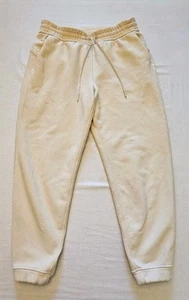Lululemon schwere Fleece hoch geschnittene Jogginghose Größe 10 cremefarben - Bild 1 von 6