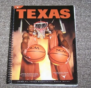 2000-2001 Texas Longhorns NCAA Basketball Media Guide  T13 - Picture 1 of 2