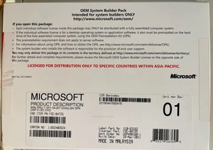 Microsoft Windows Vista Home Prem OEM SP1 32-bit - Picture 1 of 5