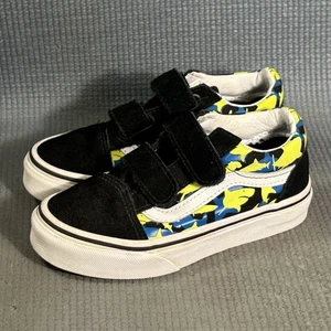 Zapatillas deportivas Vans para niños pequeños Old Skool V 'Glow Sharks' talla 11C - Imagen 1 de 9