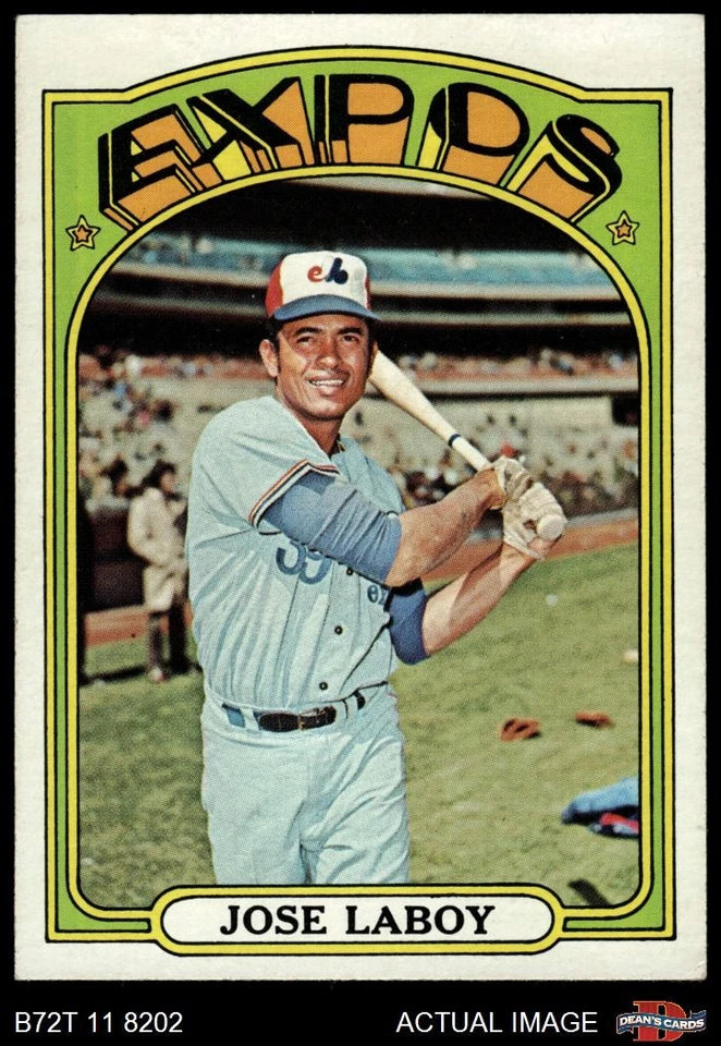 1972 Topps #727 Jose Laboy Expos 5.5 - EX+ - Image 1 of 1