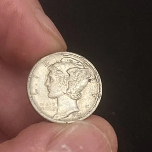 1931-D Mercury Silver Dime AU+ RARE - Picture 1 of 6