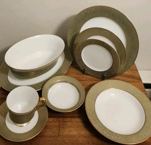 Service/4 Sango China Versailles Plates, Bowls, Cups 30pc Excellent  - Picture 1 of 11
