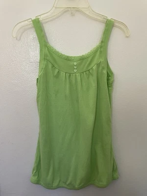 TANK Vintage Y2K Niñas Lima Encaje Recortado TANK Talla Grande (14) Foto 1 de 4