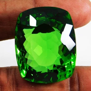 Natural 100.50 Carat Green Tsavorite Garnet Cushion Loose Gemstone_CERTIFIED - Picture 1 of 7