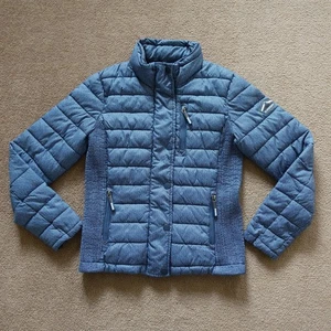 Superdry Jacke Damen US 8 Blau Fuji Puffer Stepp Berg Outdoor Warm Mantel - Bild 1 von 15