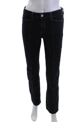 Rag & Bone Womens Cropped Black Jeggings Mid Rise 30 Inseam Size 25 - Image 1 of 4