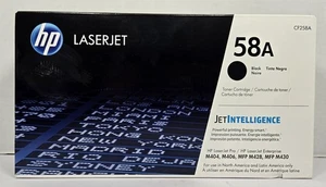 HP LaserJet 58A Czarny CF258A Kaseta z tonerem OEM Fabryczne zapieczętowane pudełko - Zdjęcie 1 z 6
