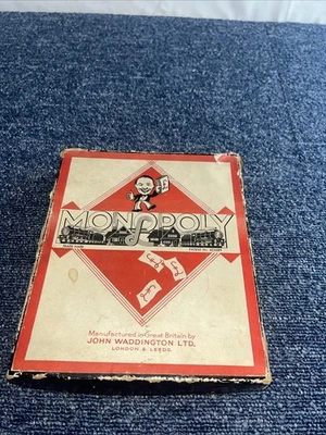 Monopoly War Time Vintage Game Set Late 1930s to Mid 1940s No Board - Image 1 of 4