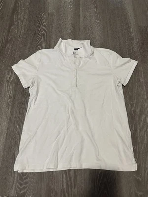 Camisa polo blanca Covington Sport para mujer talla pequeña Foto 1 de 2