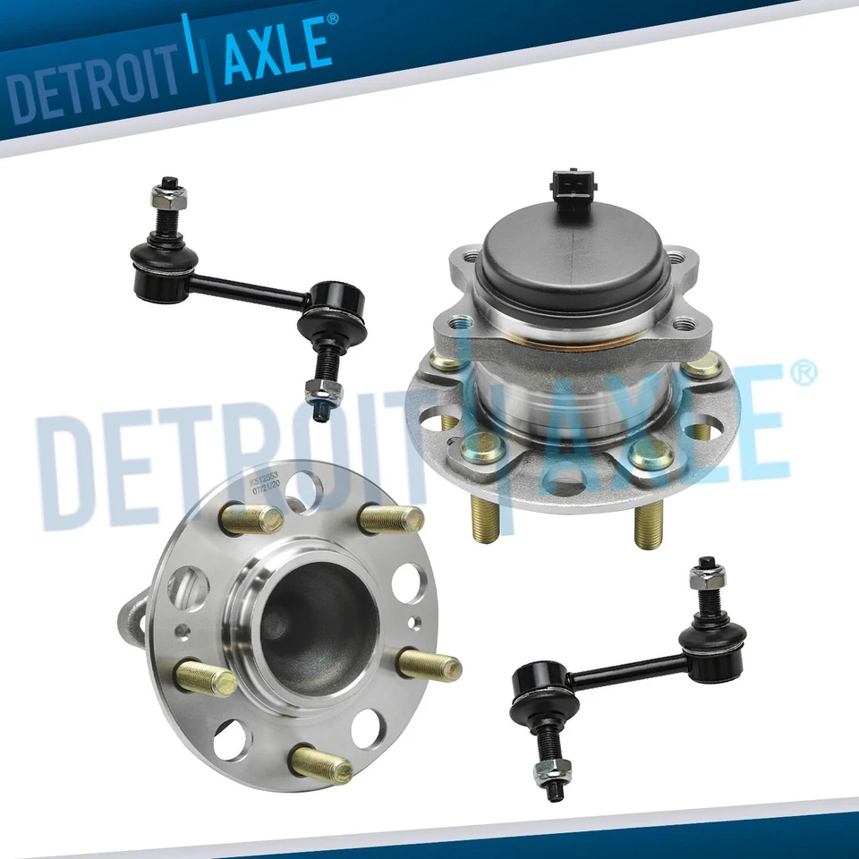4pc Rear Wheel Bearing & Hub + Sway Bar Links for 2017-2019 Kia Optima Sonata — 第 1/4 张图片