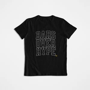 Bars Over Hype Hip Hop Musik T-Shirt, Hip Hop Kultur Bekleidung, Rap Musikliebhaber - Bild 1 von 11