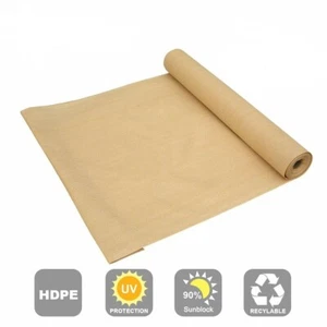 90% Sun Shade,Sun-Block Net Mesh Shade with Clips for Pergola Cover Beige 8x10ft - Picture 1 of 4