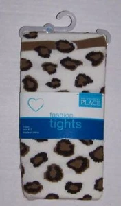 Vtg The Children's Place Fashion Tights Size 6-7 Leopard Print Kitty Costume 6 7 - Picture 1 of 2