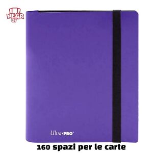 Album Ultra Pro Binder Viola Raccoglitore 4 Tasche pocket Yugioh Pokemon Purple