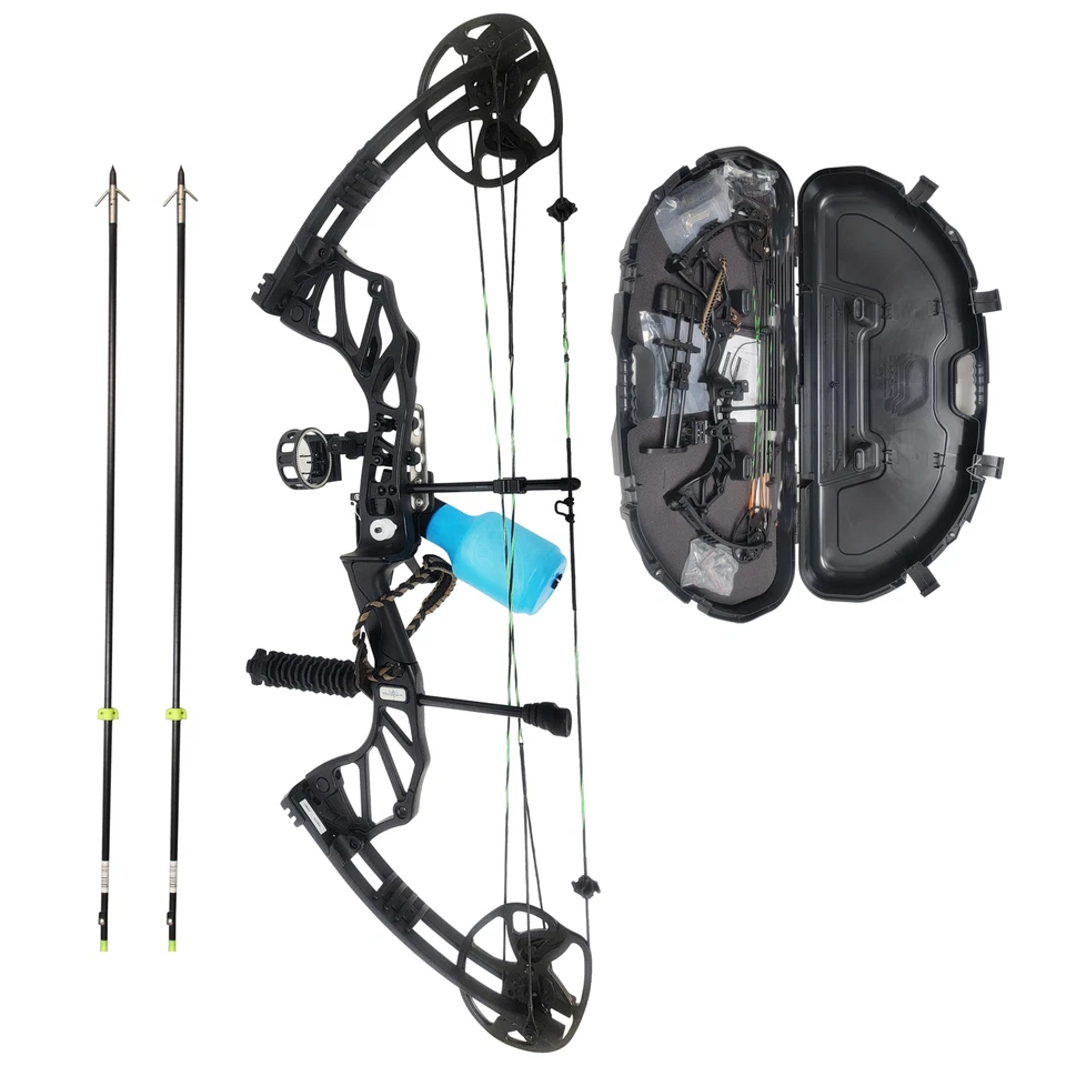 SAS Feud X 30-70 Lbs 19-31" Compound Bow Bowfishing Travel Package Hunting - Image 1 of 1