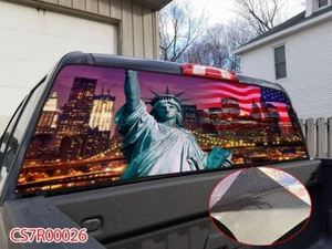 Camioneta pickup Estatua de la Libertad SUV ventana trasera gráfica calcomanía envoltura tinte #26 - Imagen 1 de 7