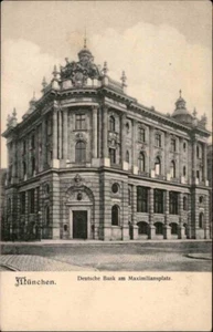 MÚNICH Deutsche Bank am Maximiliansplatz postal antigua ~ 1900/05 - Imagen 1 de 2