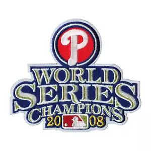 2008 Philadelphia Phillies MLB World Series Champions Circle P Logo Trikot Aufnäher - Bild 1 von 2