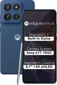 MOTOROLA Edge 60Stylus 5G (Gibraltar 256GB 8GB ) 7s Gen 2 Mobile Global Version. - Picture 1 of 10