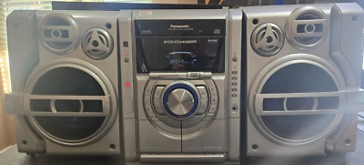 Panasonic SA-AK333 Bookshelf 5 CD Dual Cassette Stereo tested working great! - Image 1 of 4