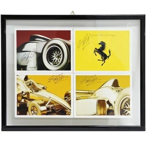 Scuderia Ferrari M. Schumacher autographed Asprey card set framed - Picture 1 of 12