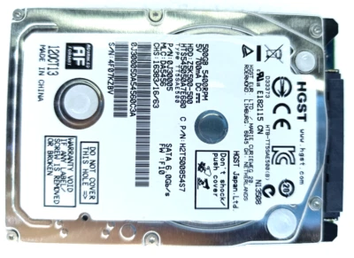 HDD Hard Drive Hitachi HGST Z5K500-500 2.5"  500GB HTS545050A7E680 PC PS3 PS4 - Immagine 1 di 4