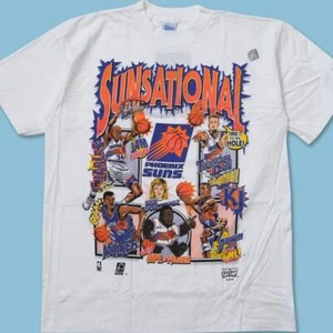 Vtg Phoenix Suns Cartoon art T shirt Basketball team vtg HN1860 - Picture 1 of 2