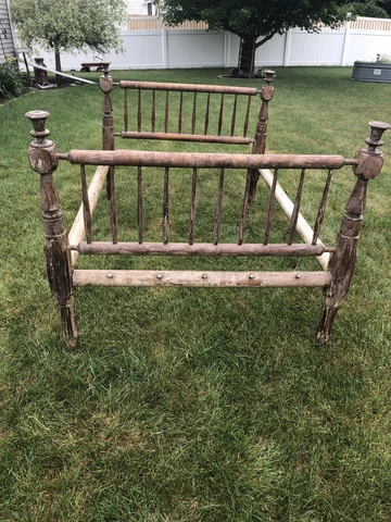 1800’s antique rope bed **LOCAL PICK UP ONLY** Cover