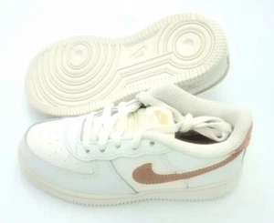 Nike Air Force 1 (Td) Low Summit 2017 para niños blanco/rojo bronce 314221-129 AF1 - Imagen 1 de 5