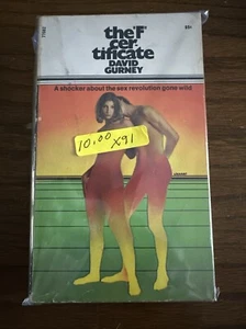 The "F" Certificate David Gurney Pocket 1970 Paperback Book GGA Erotica - Picture 1 of 4