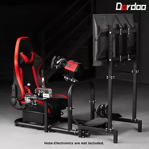 Dardoo Racing Sim Cockpit Ständer/Sitz/TV einstellbar Fit für Logitech G923 G29 - Bild 1 von 38