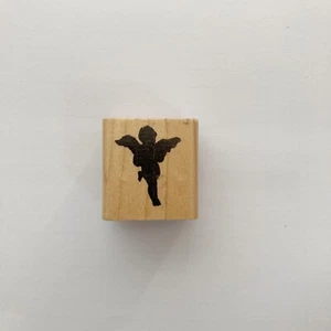 The Happy Stamper Cupid Wood Rubber Stamp - Picture 1 of 3
