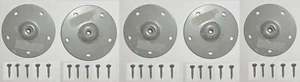 5x IKEA Table/Desk Leg Mount For Adil Leg, Steel, Gray + 24 Screws Part 104217 - Picture 1 of 1