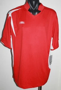 Umbro Training Activewear Sports Red Polo Shirt Top Jersey Size Large BNWT - Picture 1 of 7