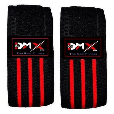 INTL Weight Lifting Knee Wraps Heavy Duty Elastic Support Straps Pair Ideal for - image 1 of 2