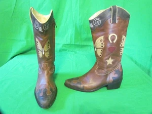 Stivali Dolce & Gabbana D&G Junior Western in pelle da donna taglia 38 Made in Italy - Foto 1 di 20