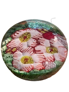 ESTATE ITEM VTG BEAUTIFUL Millefiori Paperweight , Hand Made, Vivid Colors. - Picture 1 of 7